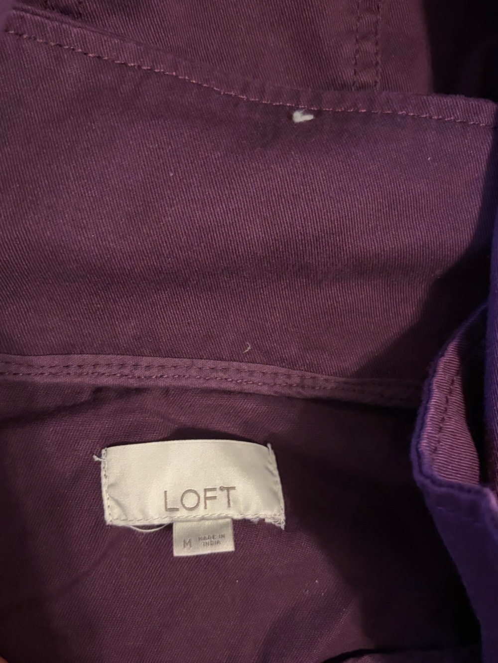 LOFT Hooded Women's Anorak Jacket in Deep Purple - Picture 2 of 2